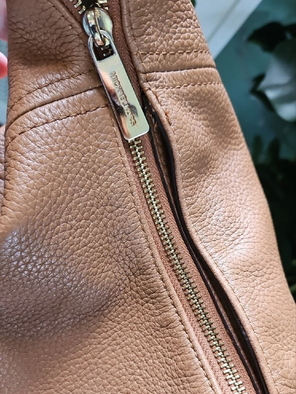 Michael Kors Lydia Large Hobo Shoulder Bag with Tassel in Pebbled Leather
